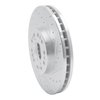 631-75005R Drilled/Slotted Brake Rotor [Silver], 1992-2010 Lexus/Toyota/Scion, Position: Front Right - image 2