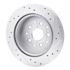 631-75006L Drilled/Slotted Brake Rotor [Silver], 1992-2000 Lexus/Toyota/Scion, Position: Rear Left - image 4