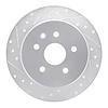 631-75007L Drilled/Slotted Brake Rotor [Silver], 1998-2010 Lexus/Toyota/Scion, Position: Rear Left - image 1