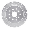 631-75007R Drilled/Slotted Brake Rotor [Silver], 1998-2010 Lexus/Toyota/Scion, Position: Rear Right - image 1