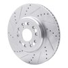 631-75008L Drilled/Slotted Brake Rotor [Silver], 1995-2000 Lexus/Toyota/Scion, Position: Front Left - image 2
