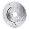 631-75008L Drilled/Slotted Brake Rotor [Silver], 1995-2000 Lexus/Toyota/Scion, Position: Front Left - image 4