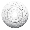 631-75008R Drilled/Slotted Brake Rotor [Silver], 1995-2000 Lexus/Toyota/Scion, Position: Front Right - image 1