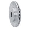 631-75009R Drilled/Slotted Brake Rotor [Silver], 2001-2006 Lexus/Toyota/Scion, Position: Front Right - image 2