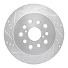 631-75010L Drilled/Slotted Brake Rotor [Silver], 2001-2006 Lexus/Toyota/Scion, Position: Rear Left - image 1
