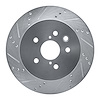 631-75015L Drilled/Slotted Brake Rotor [Silver], 2006-2015 Lexus/Toyota/Scion, Position: Rear Left - image 1