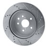 631-75015L Drilled/Slotted Brake Rotor [Silver], 2006-2015 Lexus/Toyota/Scion, Position: Rear Left - image 4