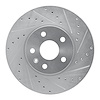 631-75016R Drilled/Slotted Brake Rotor [Silver], 2006-2015 Lexus/Toyota/Scion, Position: Rear Right - image 1