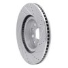 631-75017L Drilled/Slotted Brake Rotor [Silver], Fits Select Lexus/Toyota/Scion, Position: Front Left - image 4