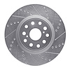 631-75017R Drilled/Slotted Brake Rotor [Silver], Fits Select Lexus/Toyota/Scion, Position: Front Right