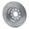 631-75018L Drilled/Slotted Brake Rotor [Silver], 2007-2017 Lexus/Toyota/Scion, Position: Rear Left - image 4