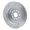 631-75019D Drilled/Slotted Brake Rotor [Silver], Fits Select Lexus/Toyota/Scion, Position: Left Front - image 4