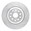 631-75020D Drilled/Slotted Brake Rotor [Silver], Fits Select Lexus/Toyota/Scion, Position: Right Front - image 1