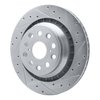 631-75022D Drilled/Slotted Brake Rotor [Silver], 2007-2017 Lexus/Toyota/Scion, Position: Rear Right - image 2