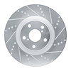 631-75027D Drilled/Slotted Brake Rotor [Silver], 2009-2011 Lexus/Toyota/Scion, Position: Left Front - image 1