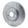631-75027D Drilled/Slotted Brake Rotor [Silver], 2009-2011 Lexus/Toyota/Scion, Position: Left Front - image 2