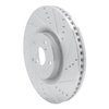 631-75028D Drilled/Slotted Brake Rotor [Silver], 2009-2011 Lexus/Toyota/Scion, Position: Right Front - image 2