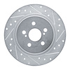 631-75029R Drilled/Slotted Brake Rotor [Silver], 2011-2017 Lexus/Toyota/Scion, Position: Rear Right - image 1