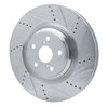 631-75031D Drilled/Slotted Brake Rotor [Silver], 2010-2017 Lexus/Toyota/Scion, Position: Right Front - image 2
