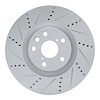 631-75032D Drilled/Slotted Brake Rotor [Silver], 2011-2020 Lexus/Toyota/Scion, Position: Left Front - image 1