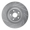 631-75034D Drilled/Slotted Brake Rotor [Silver], 2013-2020 Lexus/Toyota/Scion, Position: Left Front - image 1