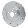 631-75034D Drilled/Slotted Brake Rotor [Silver], 2013-2020 Lexus/Toyota/Scion, Position: Left Front - image 2