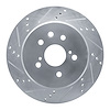 631-75036L Drilled/Slotted Brake Rotor [Silver], 2013-2020 Lexus/Toyota/Scion, Position: Rear Left - image 1