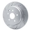 631-75036L Drilled/Slotted Brake Rotor [Silver], 2013-2020 Lexus/Toyota/Scion, Position: Rear Left - image 2