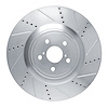 631-75037D Drilled/Slotted Brake Rotor [Silver], Fits Select Lexus/Toyota/Scion, Position: Right Front - image 1