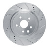 631-75039D Drilled/Slotted Brake Rotor [Silver], Fits Select Lexus/Toyota/Scion, Position: Rear Right - image 1