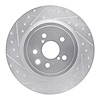 631-75040D Drilled/Slotted Brake Rotor [Silver], Fits Select Lexus/Toyota/Scion, Position: Rear Left - image 1