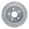 631-75041L Drilled/Slotted Brake Rotor [Silver], Fits Select Lexus/Toyota/Scion, Position: Rear Left - image 1