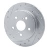 631-75041L Drilled/Slotted Brake Rotor [Silver], Fits Select Lexus/Toyota/Scion, Position: Rear Left - image 2
