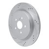 631-75042L Drilled/Slotted Brake Rotor [Silver], Fits Select Lexus/Toyota/Scion, Position: Rear Left - image 2