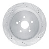 631-75042R Drilled/Slotted Brake Rotor [Silver], Fits Select Lexus/Toyota/Scion, Position: Rear Right - image 1