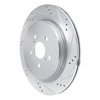 631-75042R Drilled/Slotted Brake Rotor [Silver], Fits Select Lexus/Toyota/Scion, Position: Rear Right - image 2
