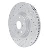 631-75054D Drilled/Slotted Brake Rotor [Silver], Fits Select Lexus/Toyota/Scion, Position: Left Front - image 2