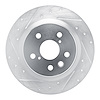 631-75056L Drilled/Slotted Brake Rotor [Silver], Fits Select Lexus/Toyota/Scion, Position: Rear Left - image 1