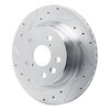 631-75056L Drilled/Slotted Brake Rotor [Silver], Fits Select Lexus/Toyota/Scion, Position: Rear Left - image 2