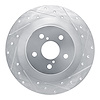 631-75059R Drilled/Slotted Brake Rotor [Silver], Fits Select Lexus/Toyota/Scion, Position: Rear Right - image 1