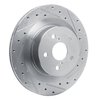 631-75059R Drilled/Slotted Brake Rotor [Silver], Fits Select Lexus/Toyota/Scion, Position: Rear Right - image 2