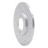 631-76005R Drilled/Slotted Brake Rotor [Silver], 1970-1979 Lexus/Toyota/Scion, Position: Front Right - image 2