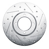 631-76008R Drilled/Slotted Brake Rotor [Silver], 1979-1981 Lexus/Toyota/Scion, Position: Front Right - image 1