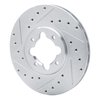 631-76013L Drilled/Slotted Brake Rotor [Silver], 1982-1985 Lexus/Toyota/Scion, Position: Front Left - image 2
