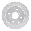 631-76014R Drilled/Slotted Brake Rotor [Silver], 1982-1985 Lexus/Toyota/Scion, Position: Rear Right - image 1