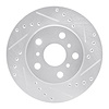 631-76016R Drilled/Slotted Brake Rotor [Silver], 1983-1986 Lexus/Toyota/Scion, Position: Front Right - image 1