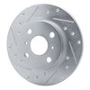 631-76017L Drilled/Slotted Brake Rotor [Silver], 1983-1990 Lexus/Toyota/Scion, Position: Front Left - image 2