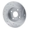 631-76017L Drilled/Slotted Brake Rotor [Silver], 1983-1990 Lexus/Toyota/Scion, Position: Front Left - image 4