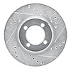 631-76020R Drilled/Slotted Brake Rotor [Silver], 1984-1987 Lexus/Toyota/Scion, Position: Front Right - image 1