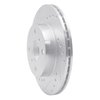631-76021L Drilled/Slotted Brake Rotor [Silver], 1985-1988 Multiple Makes/Models, Position: Front Left - image 2